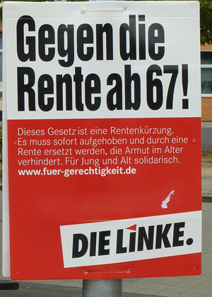 Wahlplakat Die Linke